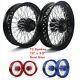72 Spokes 16 Front Rear Wheel Complete Set For Dyna Softail Sportster Touring