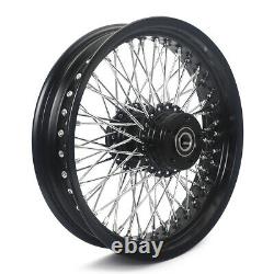 72 Spokes 16 Front Rear Wheel Complete Set for Dyna Softail Sportster Touring