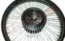 80 SS Spoke Front Rear Disc Brake Black Wheel Rim Wm2 19 For Roya lEnfield