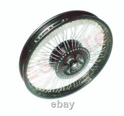 80 SS Spoke Front Rear Disc Brake Black Wheel Rim Wm2 19 For Royal Enfield