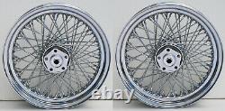 80 Spoke 16 Front/rear Wheel Harley Shovelhead Flt Tour Glide Flh Electra 73-83