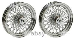 80 Spoke 16 Front/rear Wheel Set Harley Softail Flst Heritage Fat Boy 1986-1999