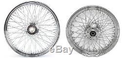 80 Spoke 21 Front Wheel 16 Rear Billet Hub Harley Softail Fxst Fxstc Night