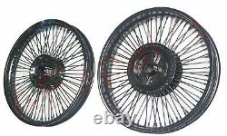 80 Spoke Front Rear Disc Brake Wheel Rim Black For Royal Enfield Classic