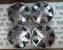 92-05 Cadillac FWD Deville 7 Spoke Chrome 16 X 7 Rim Rims Wheel Wheels Set OEM