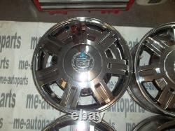 92-05 Cadillac FWD Deville 7 Spoke Chrome 16 X 7 Rim Rims Wheel Wheels Set OEM