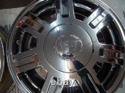92-05 Cadillac FWD Deville 7 Spoke Chrome 16 X 7 Rim Rims Wheel Wheels Set OEM