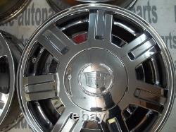 92-05 Cadillac FWD Deville 7 Spoke Chrome 16 X 7 Rim Rims Wheel Wheels Set OEM