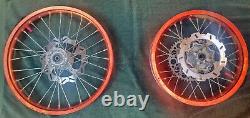 97-07 CR80 CR85R CR85 OEM Front Rear Wheel Set Hub Rim Center Spoke 14/17