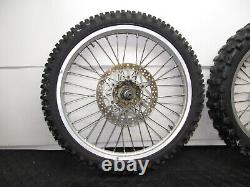 98 Yamaha YZ250 YZ 250 Front Rear Wheel Tire Rim Hub Spokes Assembly