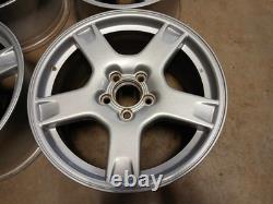 99 CORVETTE Set Of Silver Aluminum Rims 5 Spoke 2 Front 2 Rear 9592525 9592524