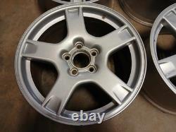 99 CORVETTE Set Of Silver Aluminum Rims 5 Spoke 2 Front 2 Rear 9592525 9592524