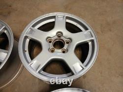 99 CORVETTE Set Of Silver Aluminum Rims 5 Spoke 2 Front 2 Rear 9592525 9592524