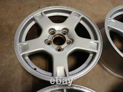 99 CORVETTE Set Of Silver Aluminum Rims 5 Spoke 2 Front 2 Rear 9592525 9592524