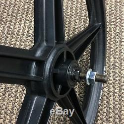 Acs Z-mag 5 Spoke Mag Bmx Wheels Black 20 Set Freewheels