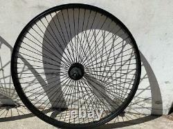 Alloy 26 x 1.75 Bicycle Wheelset Front/Rear 68 Spokes Coaster Brake BLACK