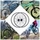 Aluminum Alloy Rim Quick Release Front Rear Black Flat Spokes Mtb Wheelset 29