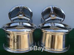 Antera Tri Spokes Wheels Rims Gold Caps 17x10 Et50 P/n 109107007 Rare Of Rare