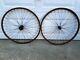 Antique 1890's Pneumatic Safety Bicycle Front / Rear 36 Spoke 28 Wood Wheel Set