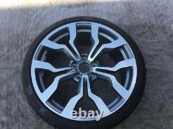 Audi R8 Oem Factory Genuine 10 Spoke Machined Grey 19 Wheel/tire/tpms/caps Set