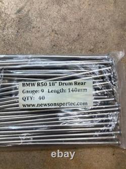 BMW Airhead Spokes and Nipples Rebuild Kit for Drum Brake 19 Front/ 18 Rear