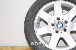 BMW E46 325 330 17 Front & Rear 7 Spoke Alloy Rim Wheel Tire Style 45 OEM #1