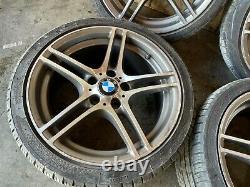 BMW E82 E88 18 STYLE 313 DOUBLE SPOKE WHEELS RIMS STAGGERED With TIRES OEM 95K