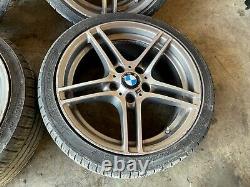 BMW E82 E88 18 STYLE 313 DOUBLE SPOKE WHEELS RIMS STAGGERED With TIRES OEM 95K