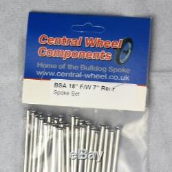 BSA 18 WM1 Rim & Spoke Kit Bantam 5 1/2-Front/Rear- D7 D10 D13 D14 D175
