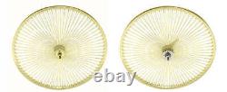 Beach Cruiser Lowrider 26 144 spokes Rear & Front Bicycle Wheelset Rims Gold