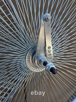 Bicycle 26 Steel Chrome Wheels 140 SPOKES Front/ Rear CRUISER LOWRIDER OG Bike
