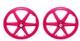 Bike 20 X 38mm Plastic 6-spoke Front & Rear Free Wheel 3/8 Axle Pink