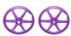 Bike 20 X 38mm Plastic 6-spoke Front & Rear Free Wheel 3/8 Axle Purple