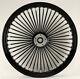 Black 48 King Spoke 23 X 3.5 Dd Front & 18 X 5.5 Cush Rear Harley Touring