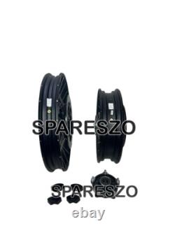 Black Tubeless Spoked Wheels Front & Rear Fit For Royal Enfield Himalayan 450