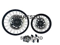 Black Tubeless Spoked Wheels Front & Rear Fit For Royal Enfield Himalayan 450