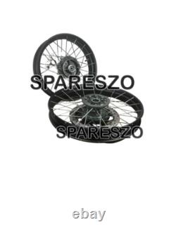 Black Tubeless Spoked Wheels Front & Rear Fit For Royal Enfield Himalayan 450
