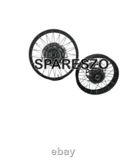 Black Tubeless Spoked Wheels Front & Rear Fit For Royal Enfield Himalayan 450