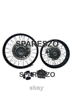 Black Tubeless Spoked Wheels Front & Rear Fit For Royal Enfield Himalayan 450