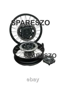 Black Tubeless Spoked Wheels Front & Rear Fit For Royal Enfield Himalayan 450