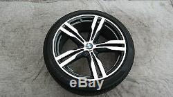 Bmw 7 Series Oem Double Spoke Style 648m 20 Wheel/tire/tpms & Center Cap Set