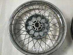 Bmw R1150gs Adventure Spoked Tubeless Wheels Front And Rear Pair. Rebuilt