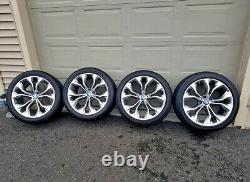 Bmw X5 & X6 Oem Spoke Style 451 Grey Machined 20 Wheel/tire/tpms & Cap Set