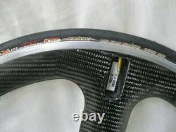 Bontrager HED 3c Carbon Tri Spoke Tubular Front and Rear Wheel 700c 19