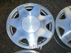 CADILLAC OEM SET OF 4 - 16 x 7 MACHINED POLISHED 7 SPOKE WHEELS RIMS 9592713