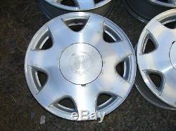 CADILLAC OEM SET OF 4 - 16 x 7 MACHINED POLISHED 7 SPOKE WHEELS RIMS 9592713