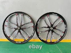 CDHPOWER 26 10 Spoke Mag Wheel Set/Bike Wheel Rims-100MMx135MM-Cruiser MTB Bike