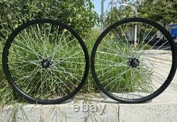 CDH 26 inch Bicycle Wheel Rims Double Layer Alum Alloy 10G 36 Spokes Wheelset