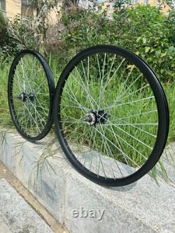 CDH 26 inch Bicycle Wheel Rims Double Layer Alum Alloy 10G 36 Spokes Wheelset