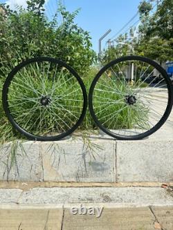 CDH 26 inch Bicycle Wheel Rims Double Layer Alum Alloy 10G 36 Spokes Wheelset